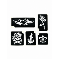 Diversas plantillas paquete 5 unidades.
