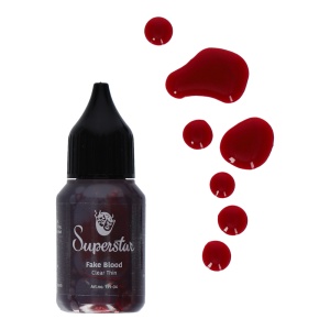 Sangre artificial roja clara liquida 20 ml.
