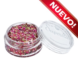 Purpurina crema Chunky Rosa Lady 10 ml. 